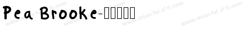 Pea Brooke字体转换